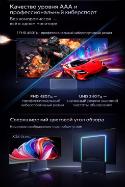 4к монитор 32 дюйма TCL 32X3A oled 240 гц